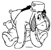 coloriage Bourriquet se deguise